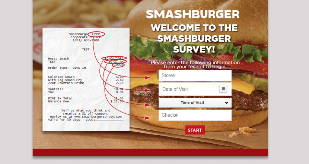Smashburger receipt