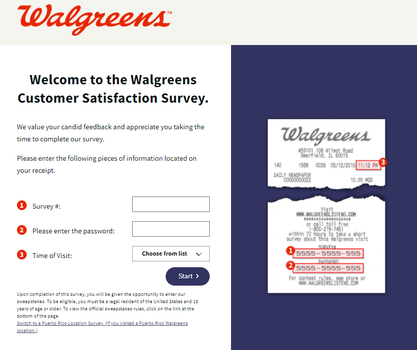 WalgreensListens Survey