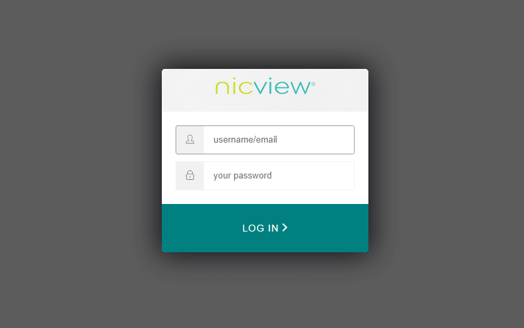 login to nicview website