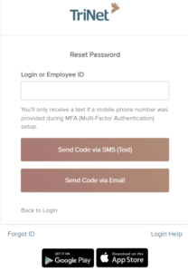reset trinet passport login password