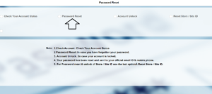 choose password reset option in rconnect ril portal