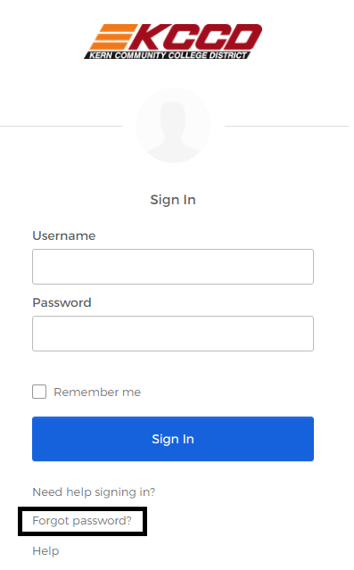 click on forgot password in inside bc portal