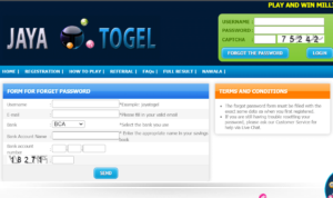 enter required details and click on send to reset jayatogel login password