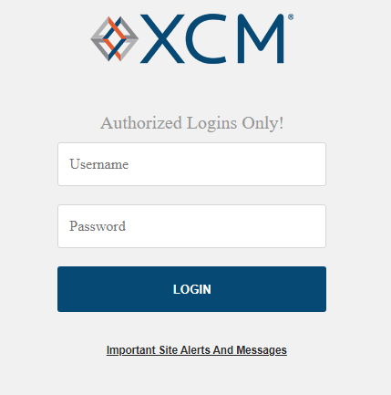 login to xcm solutions portal