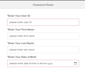 reset rconnect ril portal login password