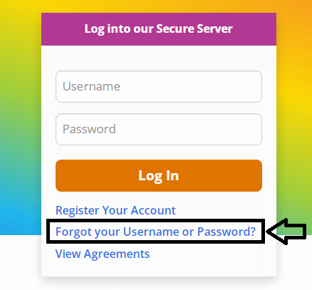 click on forgot your username and password in myindigocard login page