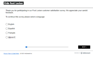 kidsfootlocker survey