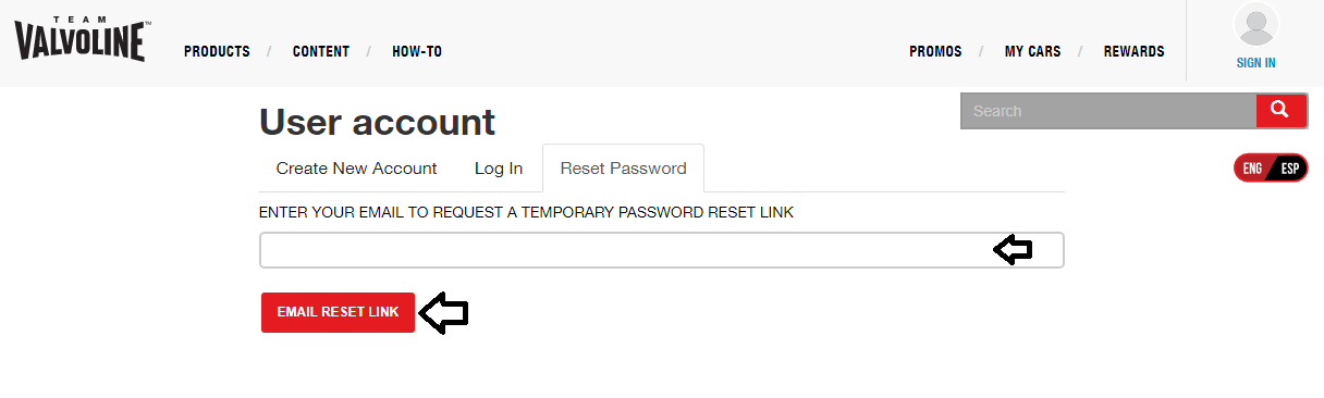 reset vioc pos password